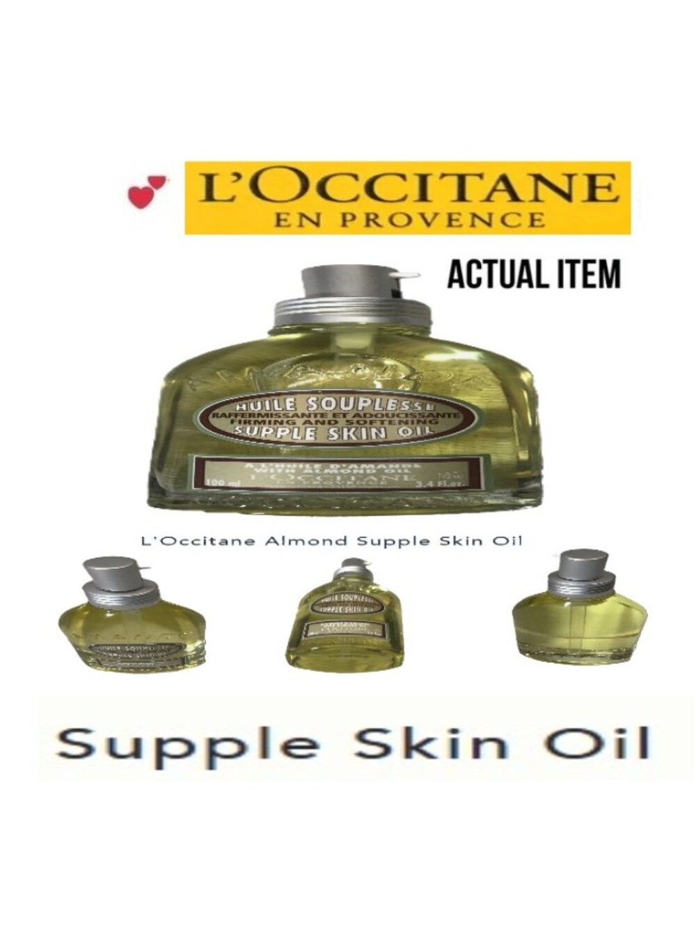 🛑 L'OCCITANE 🆒 Almond ➕ SUPPLE SKIN OIL Silky UNISEX Body Care Spa 💸 BUY NOW❗